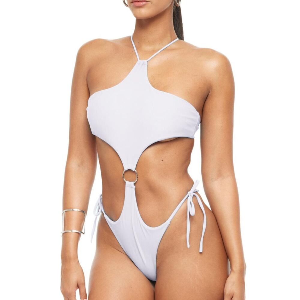 YG COLLECTION: Lea One-Piece Bathing Suit - White